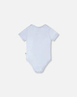 Evolutive Organic Cotton Jersey Onesie Sky Blue-2