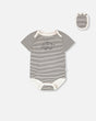 Evolutive Jersey Onesie Black And Off White Stripes-0