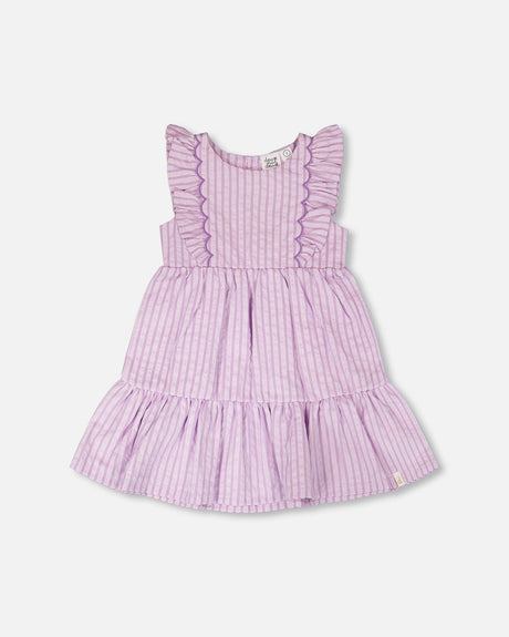 Striped Dress Lavender-0