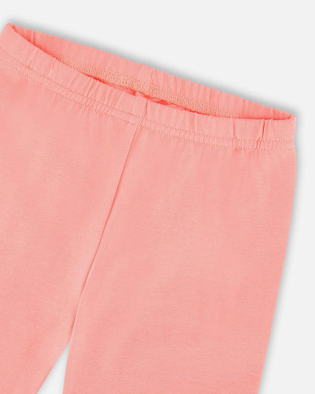 Deux par Deux coral gingham tunic and capri leggings set, view 6