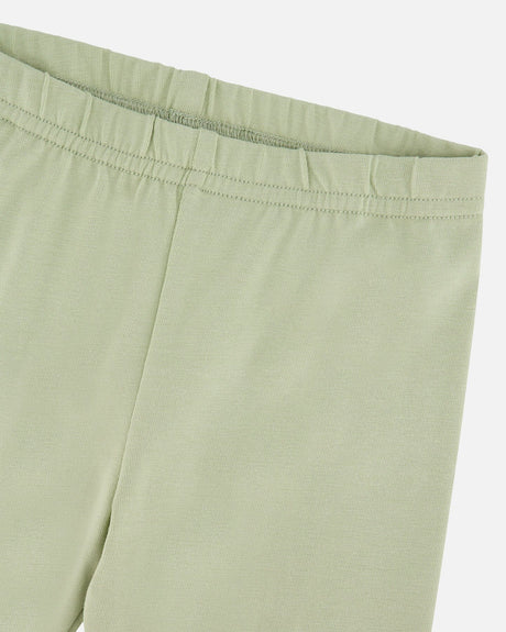 Organic Cotton Jersey Capri Light Khaki Green-4