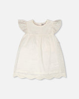 Printed Poplin Dress Off-White-0