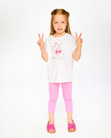 Organic Cotton Jersey Capri Pink-1