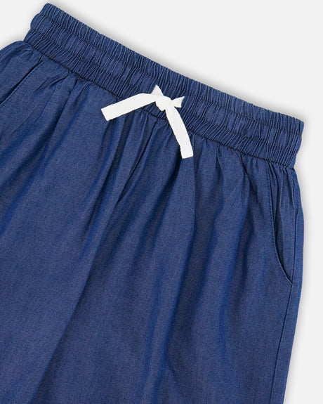 Blue Chambray Bermudas-3
