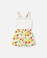 Jersey And Viscose Romper White-2