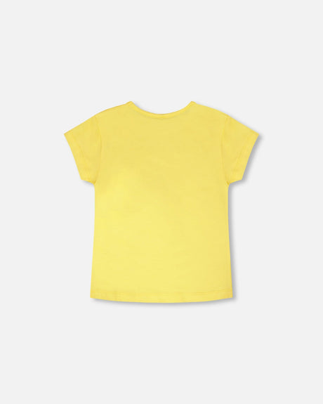 Organic Cotton Jersey T-Shirt Yellow-2