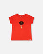 Organic Cotton Jersey T-Shirt Red-0