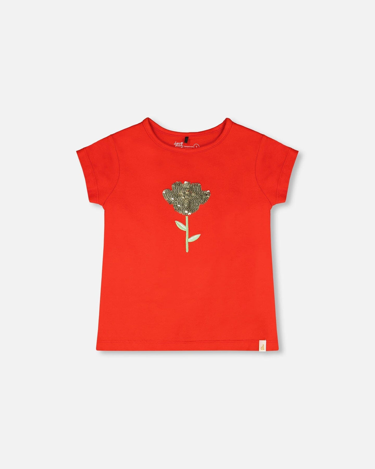 Organic Cotton Jersey T-Shirt Red-4