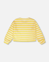 Striped Sweater Yellow And White-3