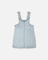 Light Blue Denim Overall Dress-2