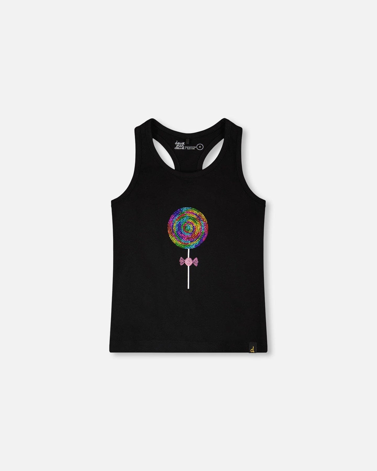 Organic Cotton Jersey Tank Top Black-0