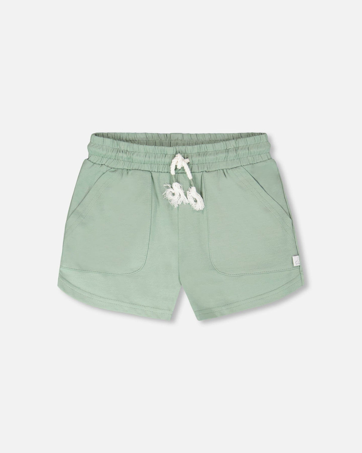 Organic Cotton Jersey Shorts Sage Green-0