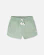 Organic Cotton Jersey Shorts Sage Green-0