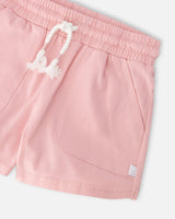 Organic Cotton Jersey Shorts Dusty Pink-3