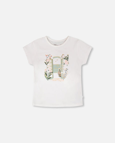 Organic Cotton Jersey T-Shirt Off-White-0