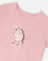 Organic Cotton Jersey T-Shirt Dusty Pink-2