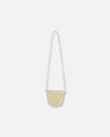 Flower Straw Purse Beige-3