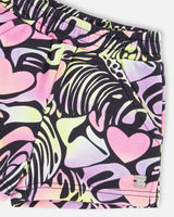 French Terry Shorts Black Multicolor-3