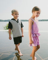 Terry Tank Top With Shorts Set Lilac-2