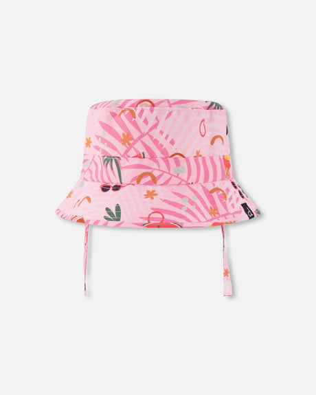 Beach Hat Pink Beach Print-0