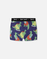 Organic Cotton Boxer Blue Dino Print-1