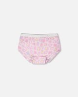 Organic Cotton Boyshort Panty Purple Animal Print-0