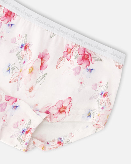 Boyshort Panties (Pack Of 3) Printed Organic Cotton-3