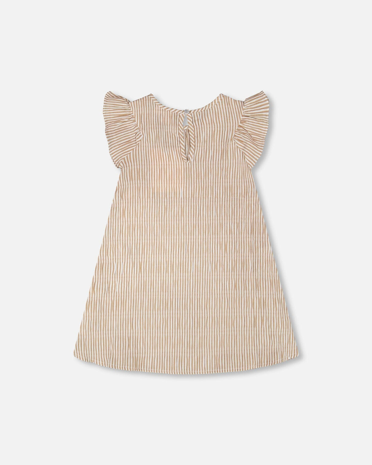 Striped Dress Off White And Sand-2