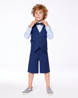 Elegant Vest Blue-1