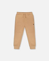 French Terry Sweatpants Beige-0