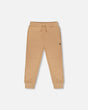 French Terry Sweatpants Beige-0