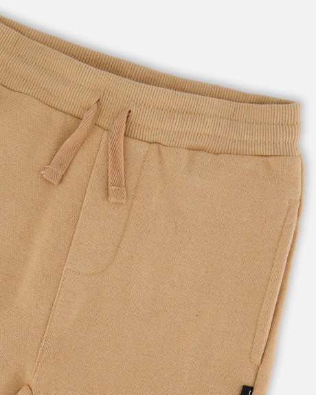 French Terry Sweatpants Beige-3