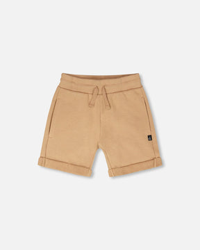 French Terry Shorts Beige-0