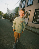 French Terry Shorts Beige-1