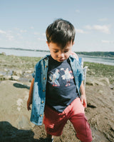 Organic Cotton Short Sleeve T-Shirt Blue-1