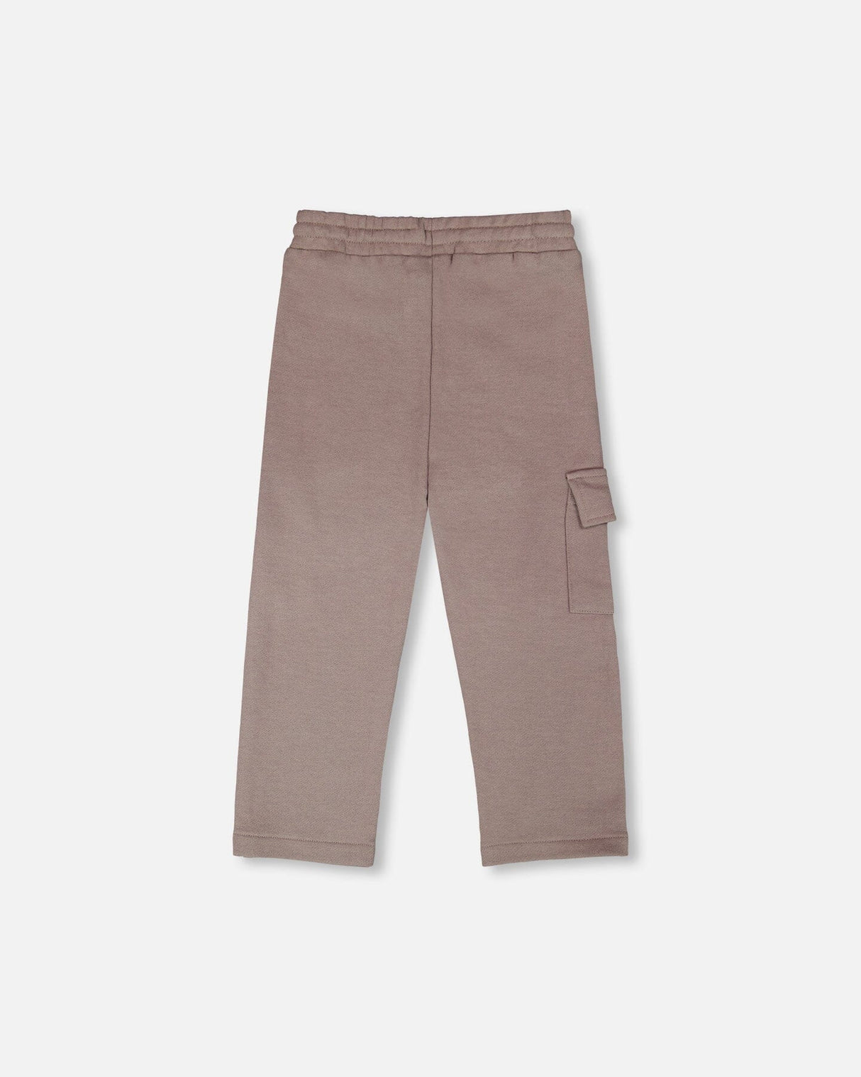 French Terry Sweatpants With Cargo Pocket Taupe-1
