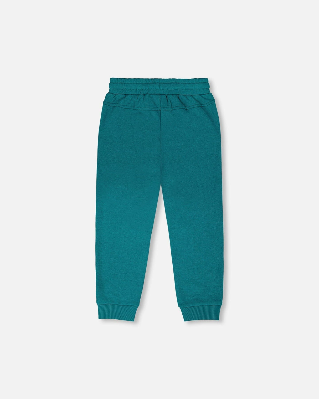 French Terry Sweatpants With Cross Seams Dark Turquoise-2