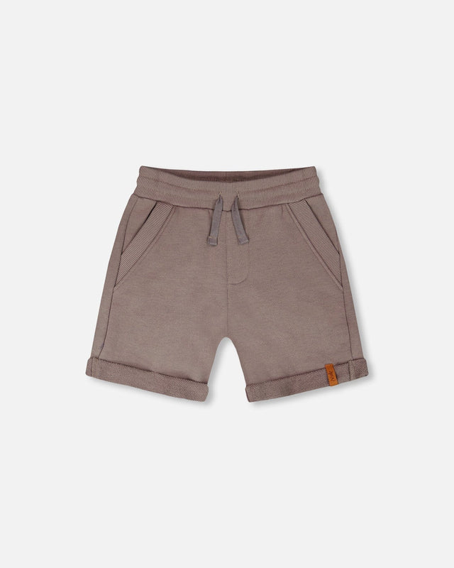 French Terry Shorts Taupe-0