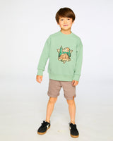 French Terry Shorts Taupe-1