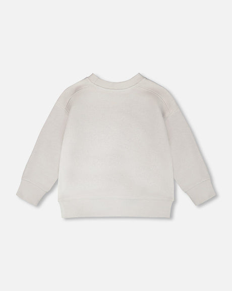 French Terry Sweatshirt Pale Grey-4