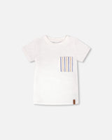 Jersey T-Shirt With Chest Pocket White-0