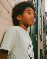 Organic Cotton Jersey T-Shirt With Print Sage-1