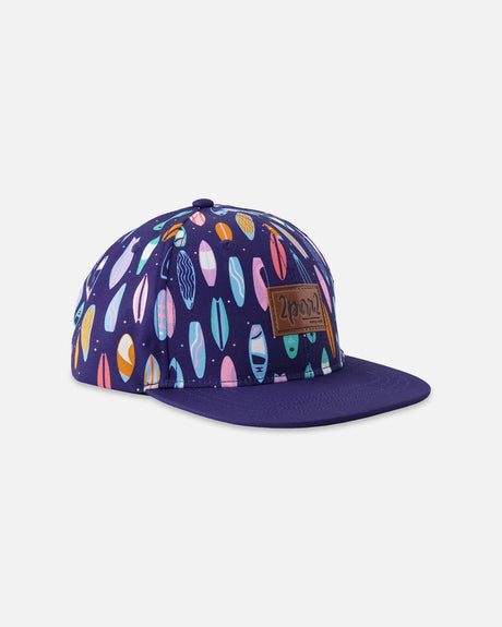 Cap Blue Surfboard Print-0