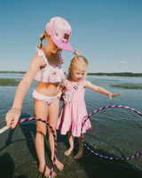 Cap Purple Flower Print-1