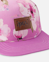Cap Purple Flower Print-3