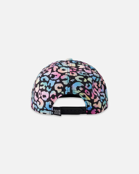 Cap Black Animal Print-2