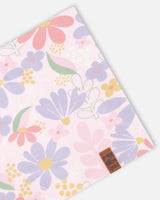 Stretch Jersey Neck Tube Pink Flower Print-2