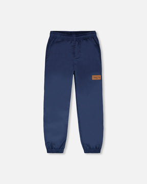 Splash Pants In Recycled Polyester Navy Blue-0