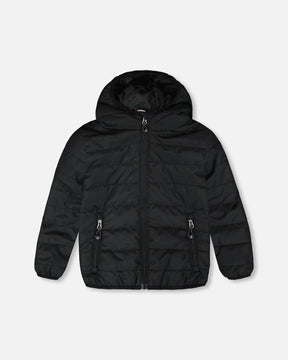 Quilted Mid-Season Jacket Black-0