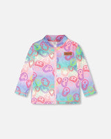 3-In-1 Two-Piece Mid-Season Outerwear Set Pink Colorblock-3